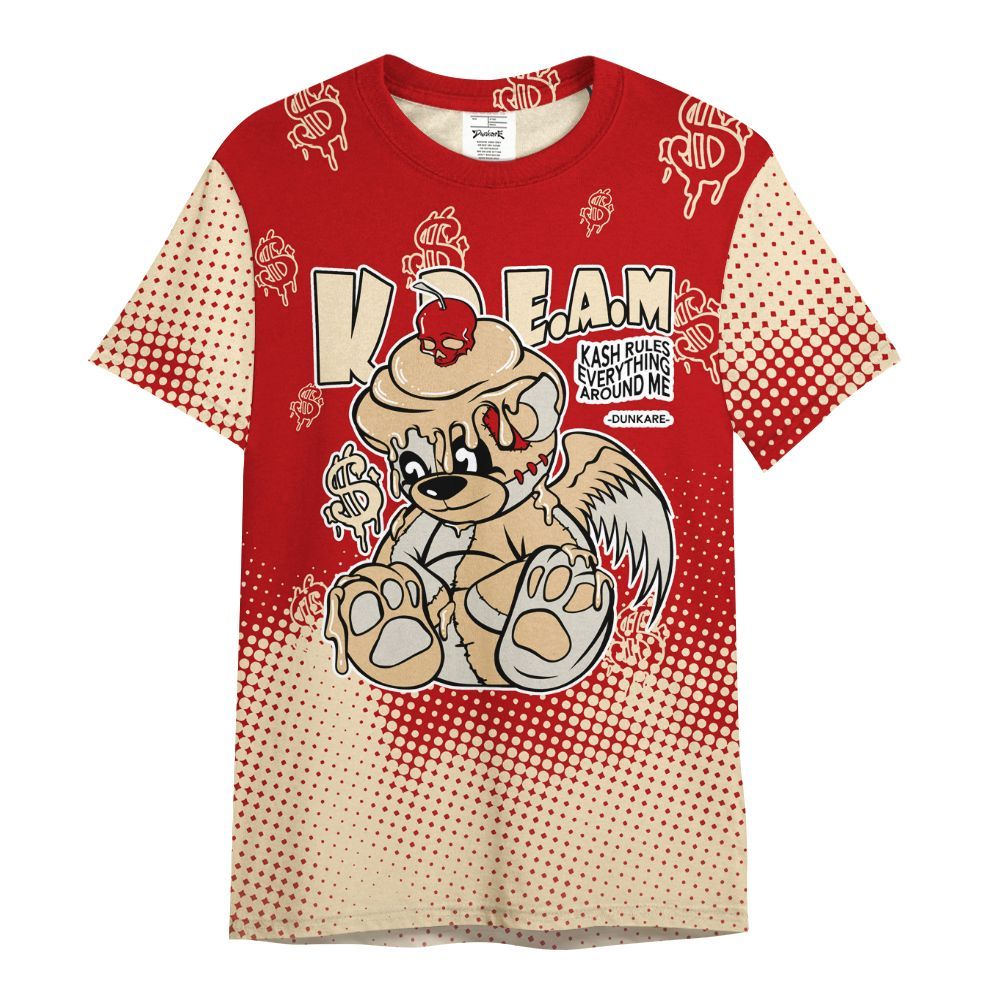 Shirt To Match Dunk Low Strawberry Waffle - Loot Bear Unique Drip All Over Print