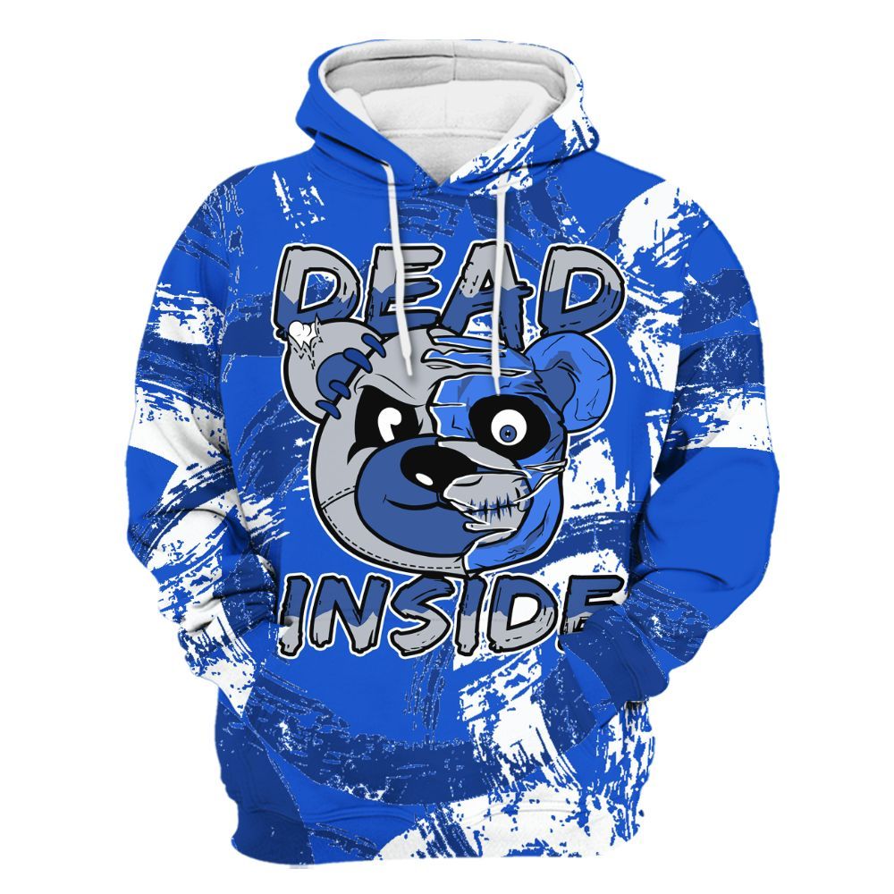 Hoodie To Match Air Foamposite One Royal - Lifeless Bear Circle Slpash All Over Print