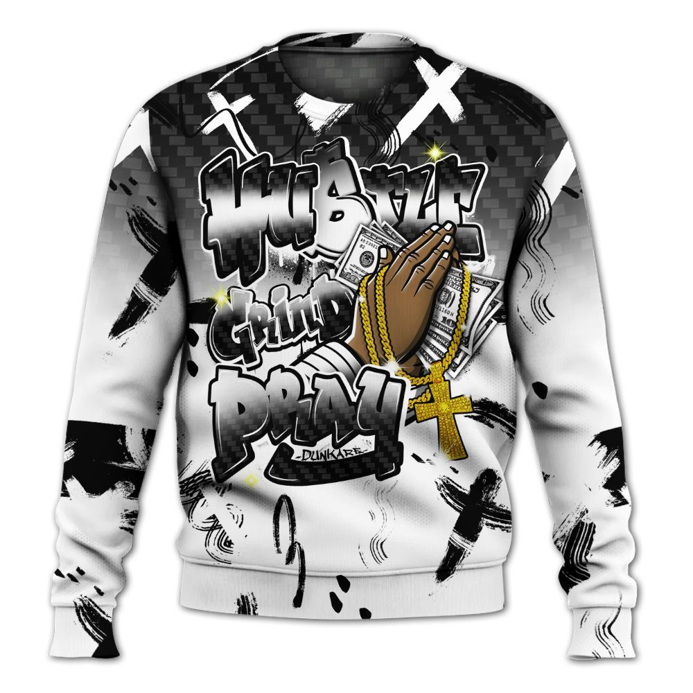 Sweatshirt To Match Kobe 9 EM Protro Halo - Money Hustle Grind Pray All Over Print
