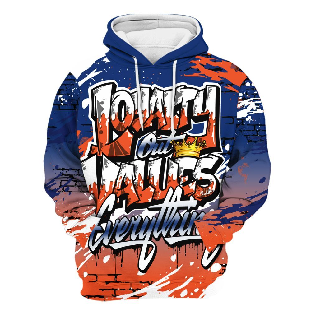 Hoodie To Match Suede GS League - Values Of Loyalty Drip All Over Print