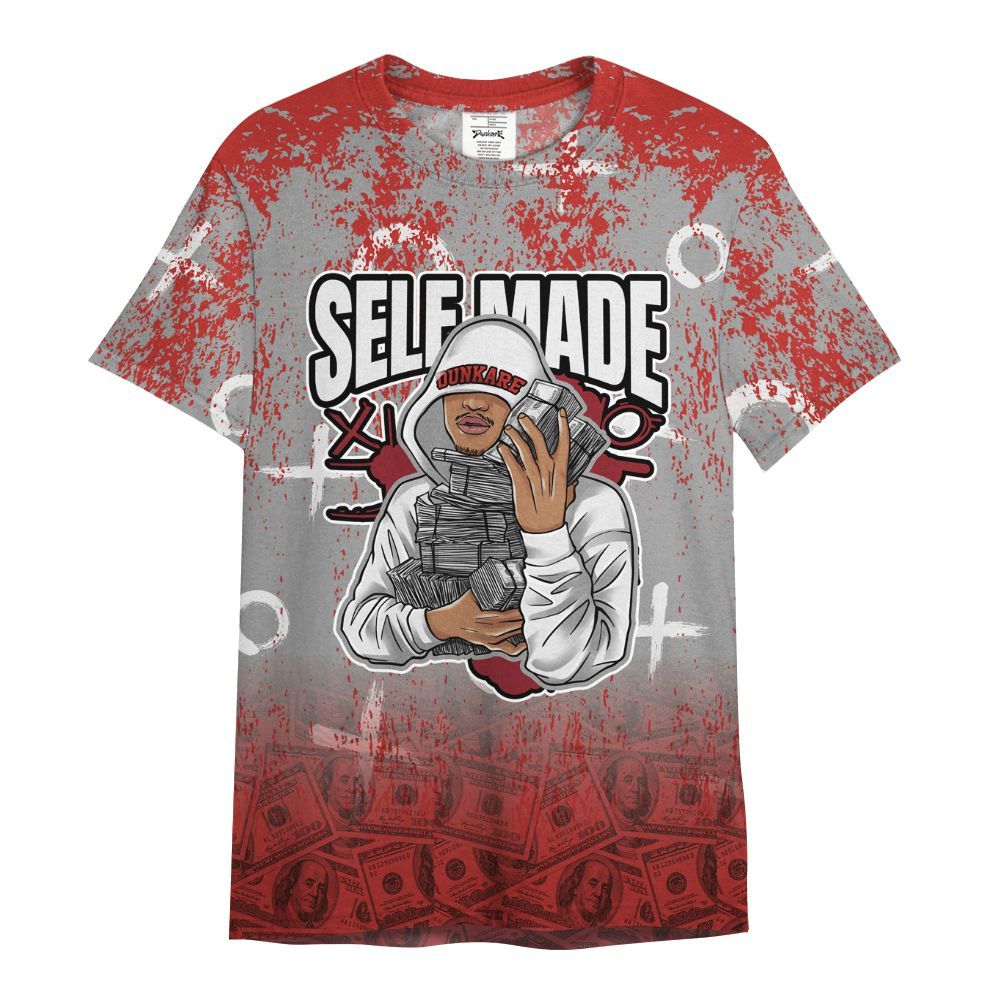 Shirt To Match Bred Reimagined 4s - Selfmade Unique Drip All Over Print