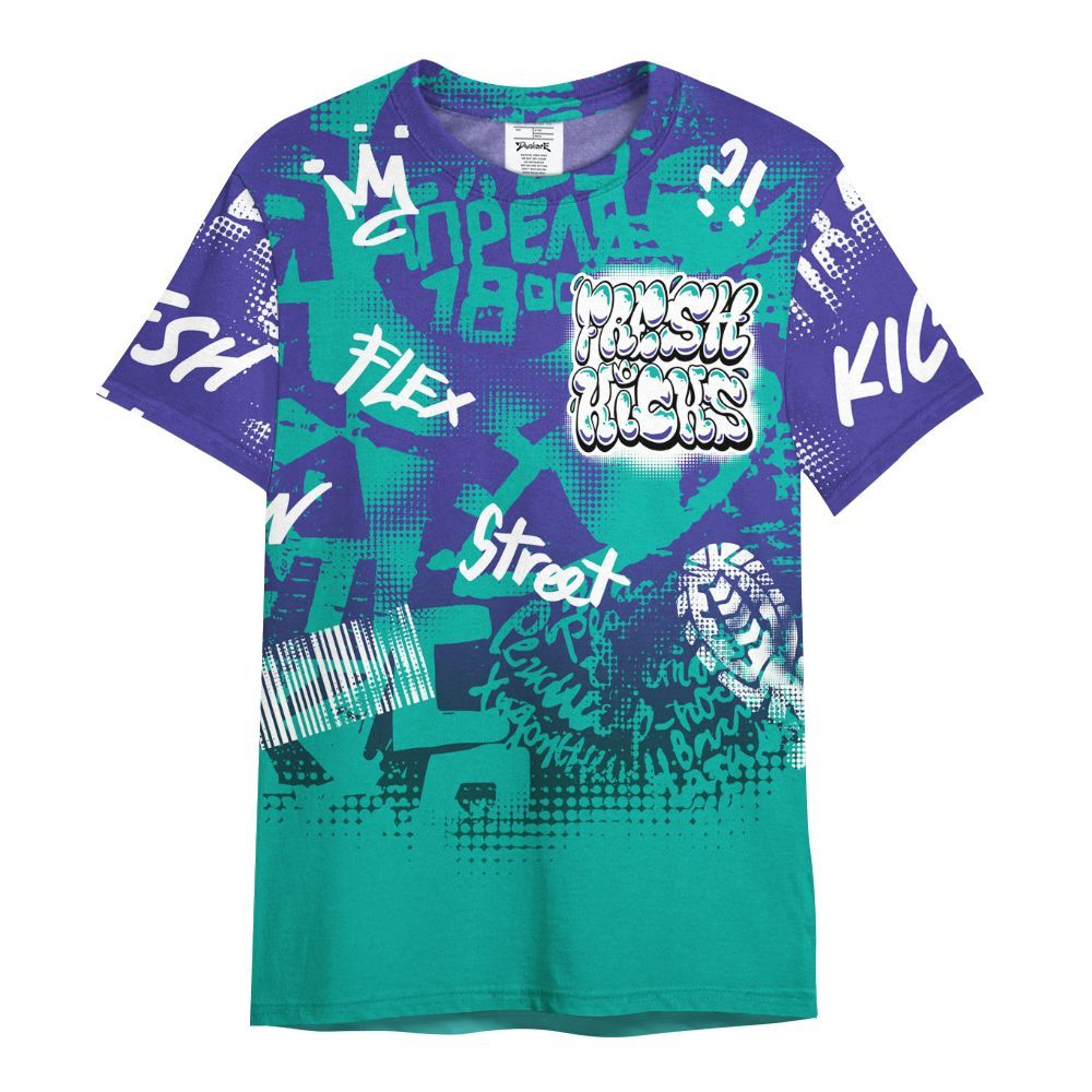 Shirt To Match Retro Grape 5s - Fresh Kicks Bear Grunge All Over Print