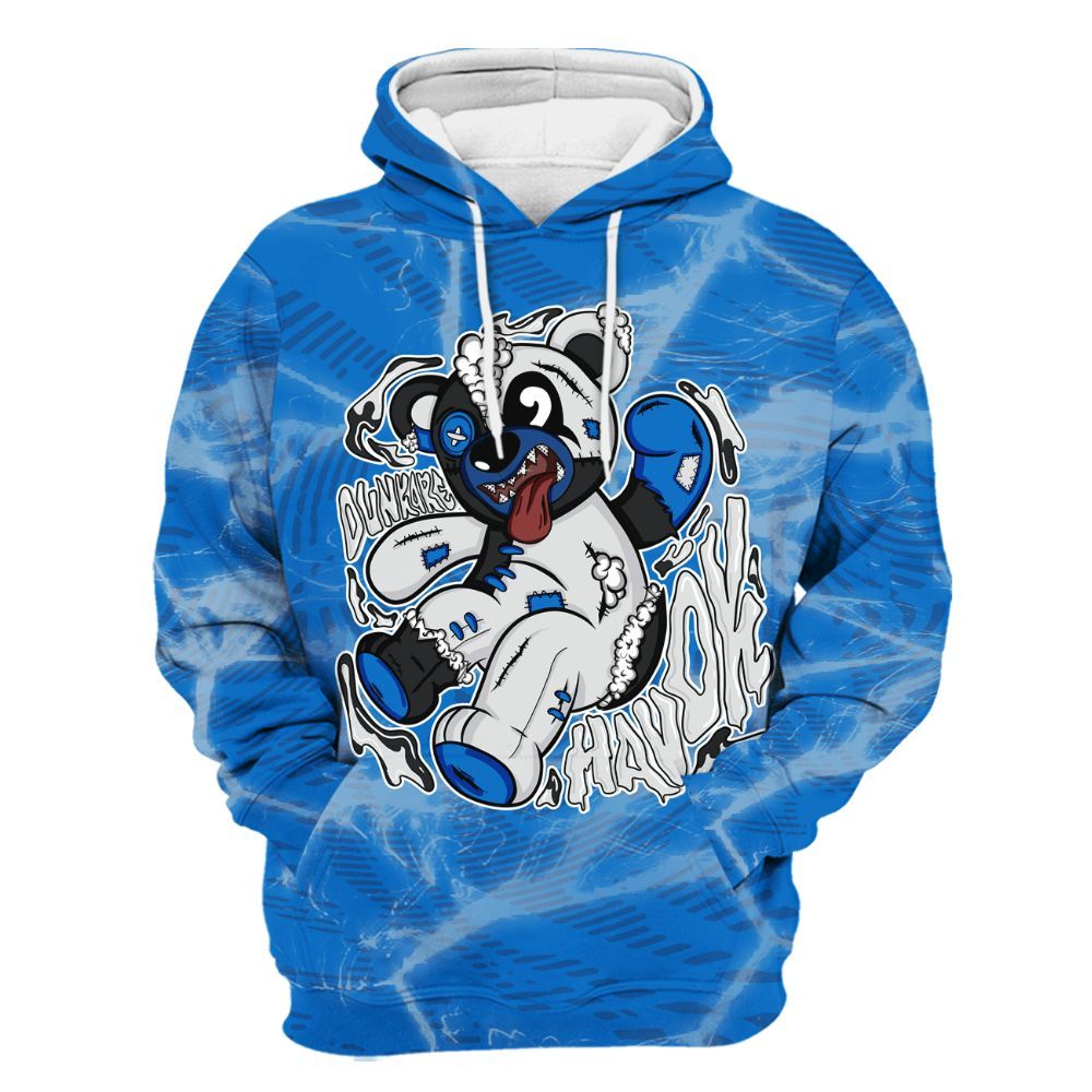 Hoodie To Match Blueberry 12s - Havok Bear All Over Print