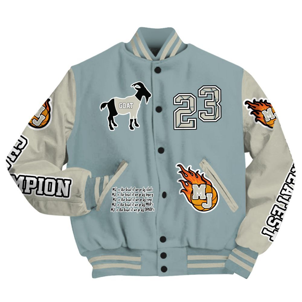 Varsity Jacket To Match AMM Low 17s - 23 G.0.A.T Jump Up Basketball All Over Print