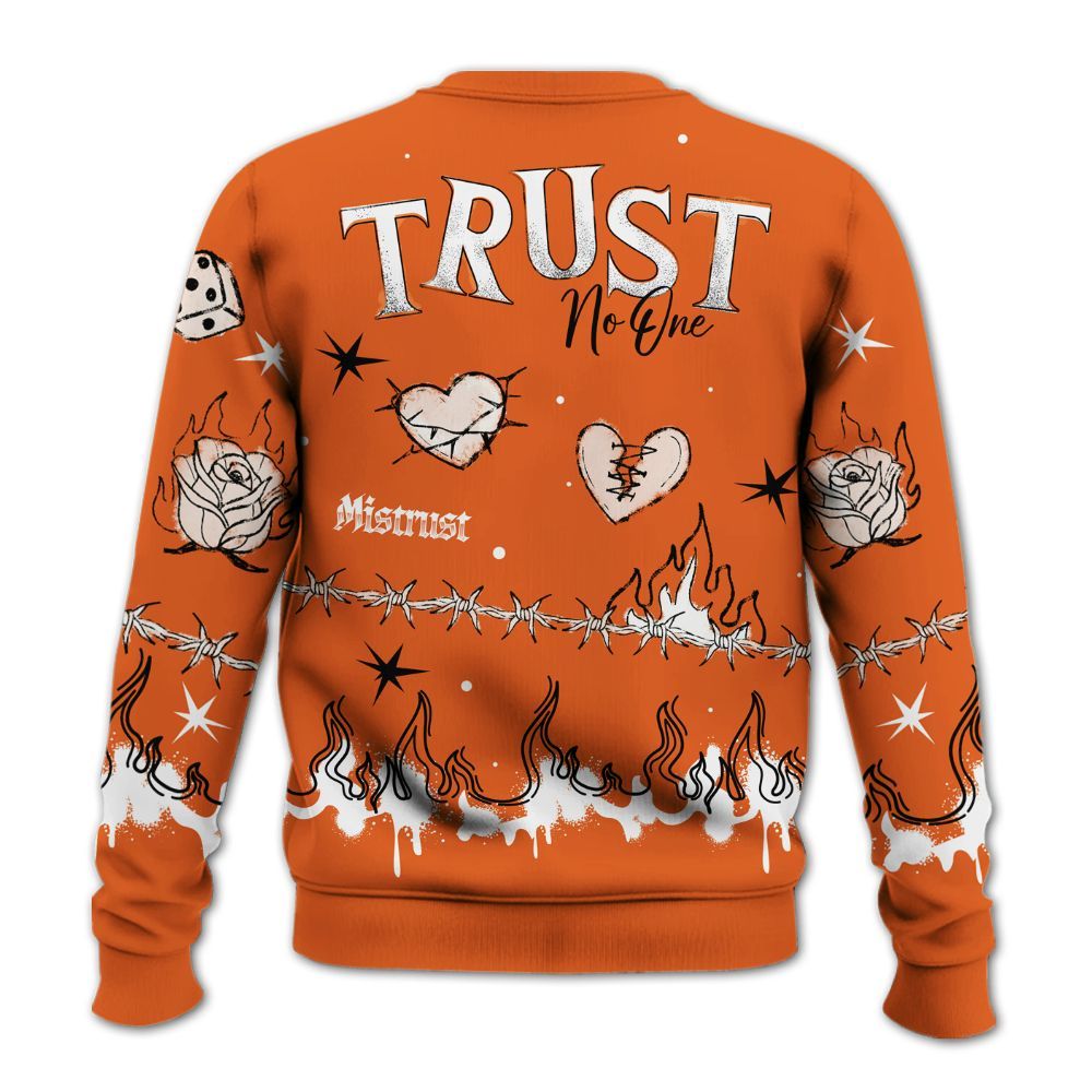 Sweatshirt To Match High OG Starfish 1s - Trust No One Snake-Bite Doodle Crayon All Over Print