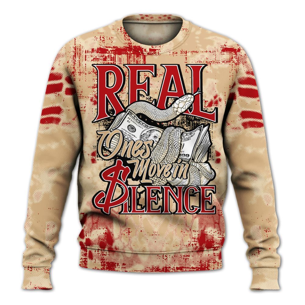 Sweatshirt To Match Dunk Low Strawberry Waffle - Snake Move In Silence All Over Print