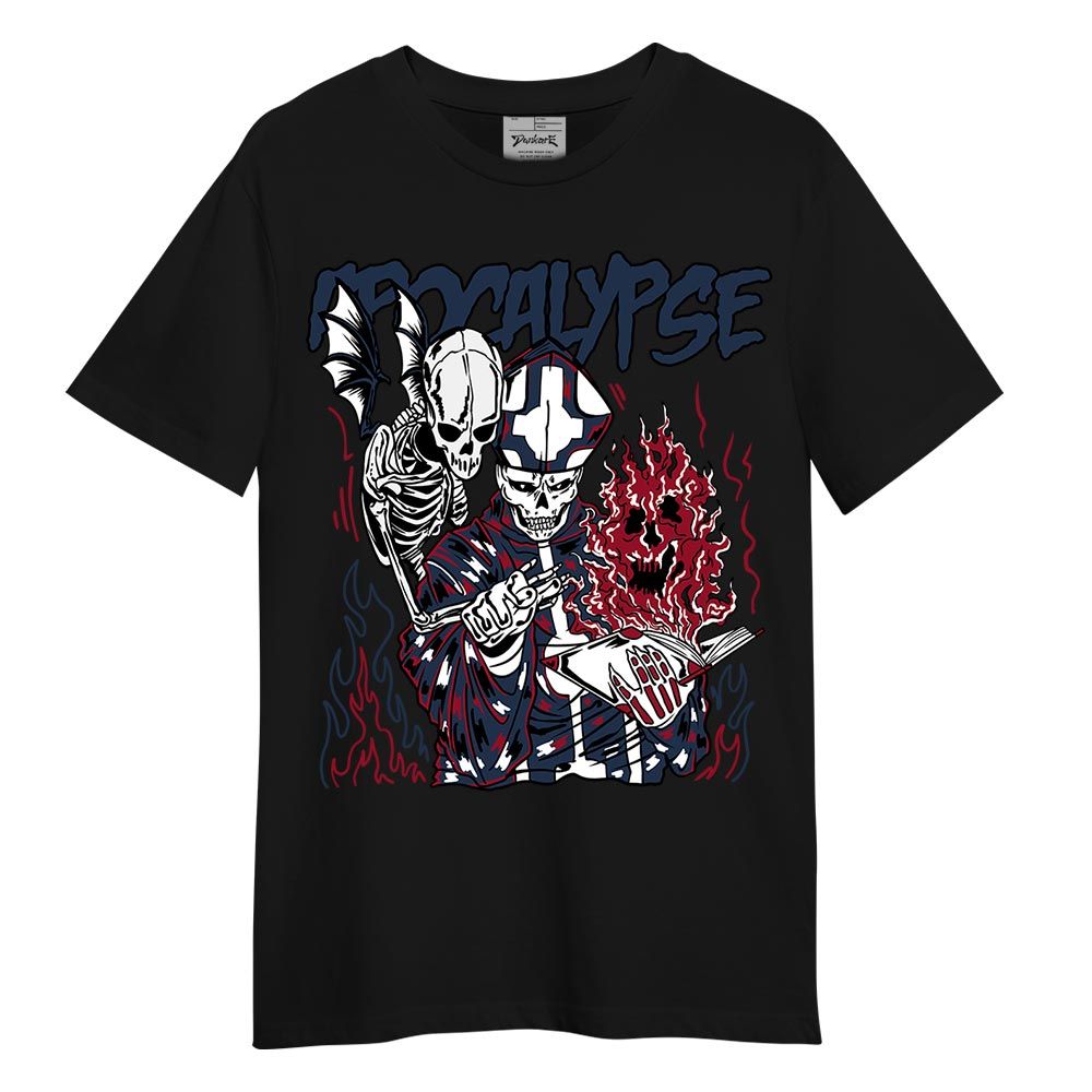 Shirt To Match Navy Blue 2024 6s - Apocalypse Skeleton Shirt Unisex