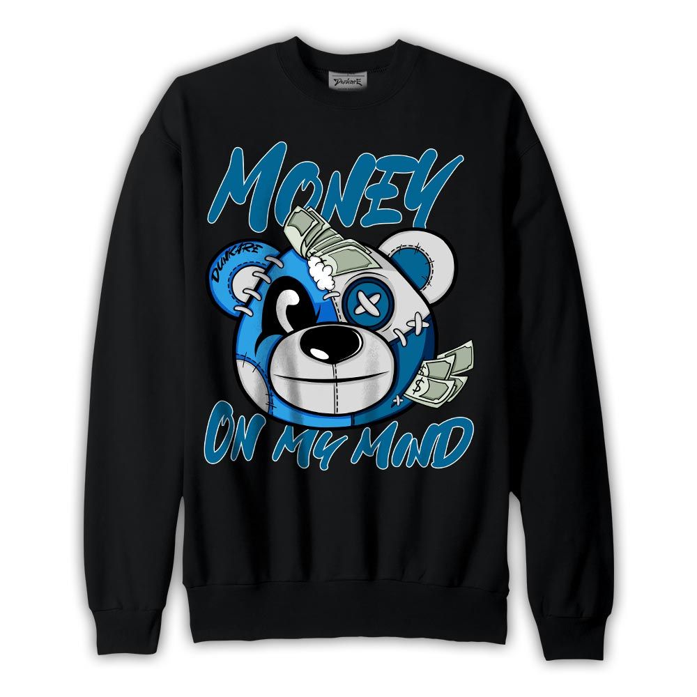Sweatshirt To match Powder Blue 9s Sweatshirt - Money On My Mind Bear Graphic 2904 NCMD