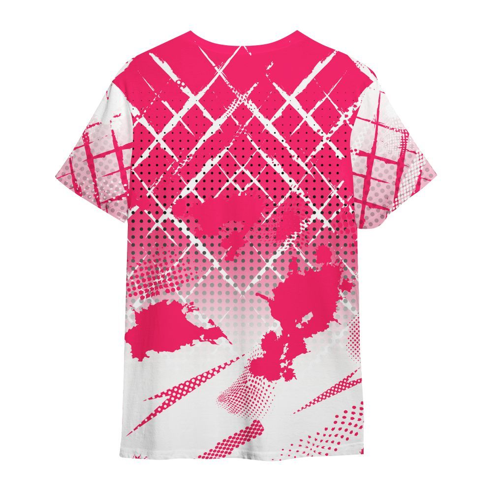 Shirt To Match A'One Hyper Pink Shirt, Halftone Stand Business Dripping All Over Print