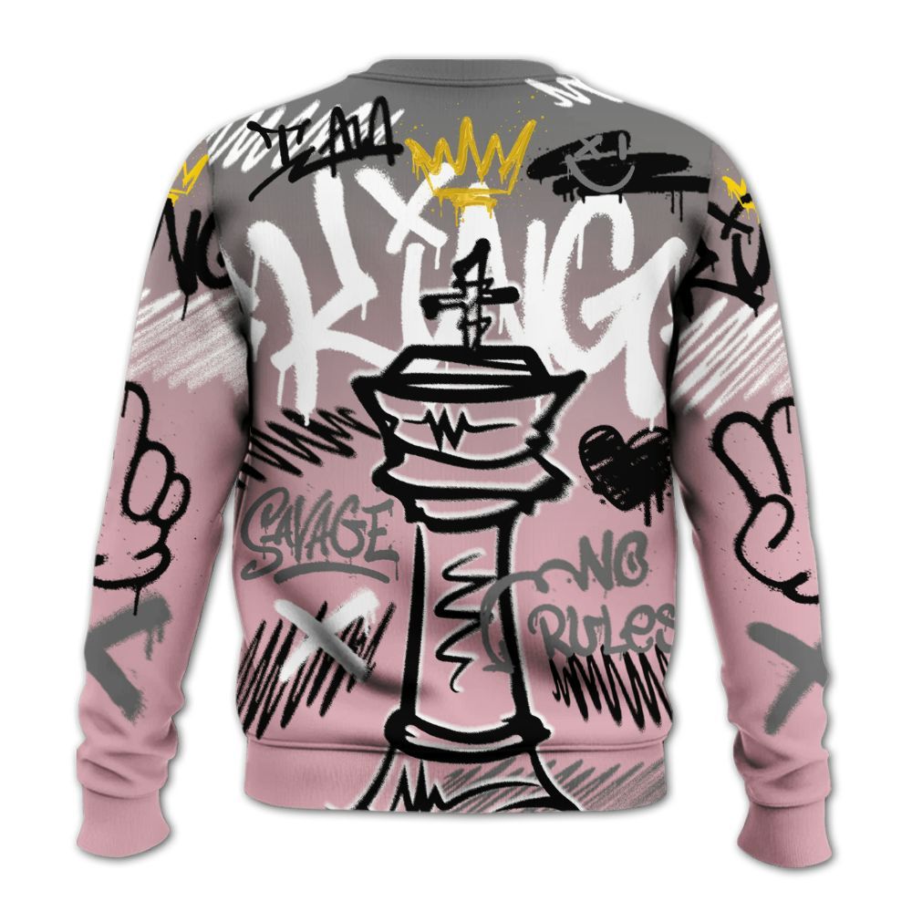 Sweatshirt To Match Air Max DN Pink Foam - Street King Chess Streetwear All Over Print