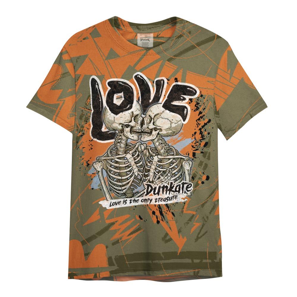 Shirt To Match Olive 5s - Skull Love Bear Nonobjective Shirt Unisex