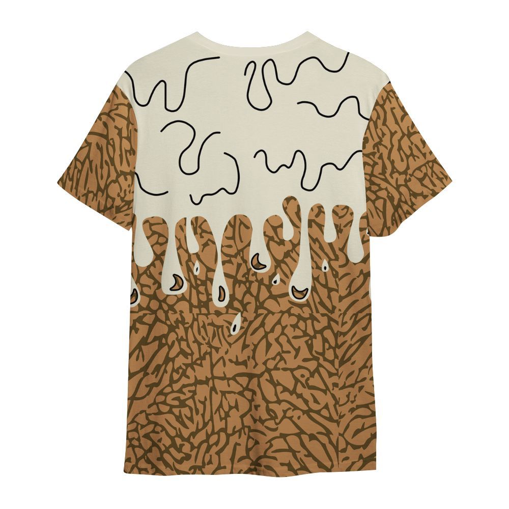 Shirt To Match Orewood Brown 3s - Snake Trust No One Drip All Over Print