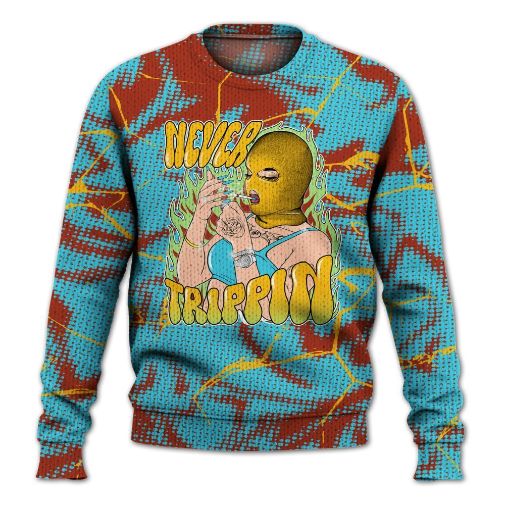 Knitted Sweater To Match SB Dunk Di'Orr Greenwood - Ne'er Trippin' Unique Crack