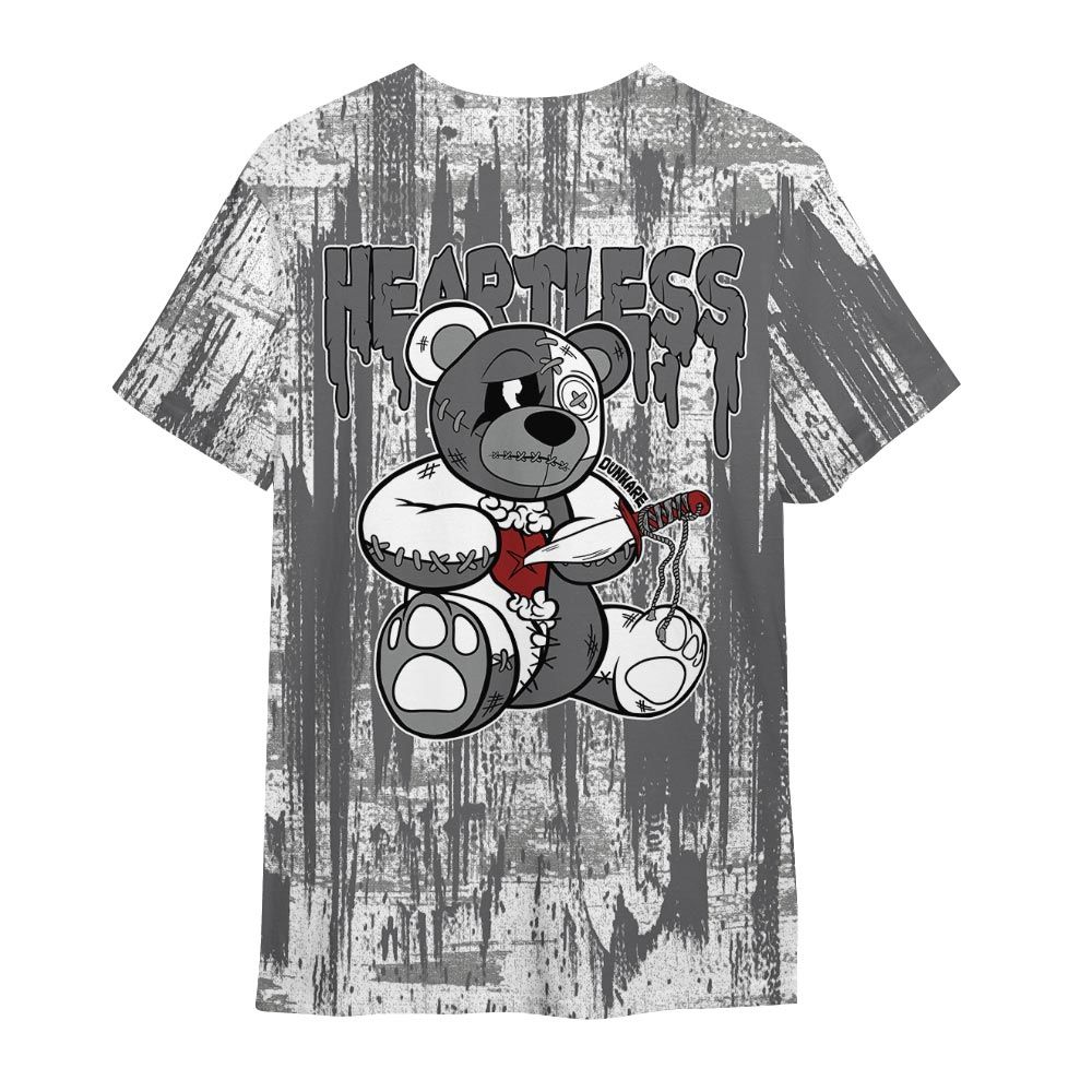 Shirt To Match Paris Cement Grey 4s - Heartless Bear Glitch Art Shirt Unisex