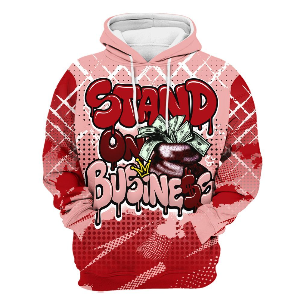 Hoodie To Match Low Valentines Day 1s - Halftone Stand Business Dripping All Over Print