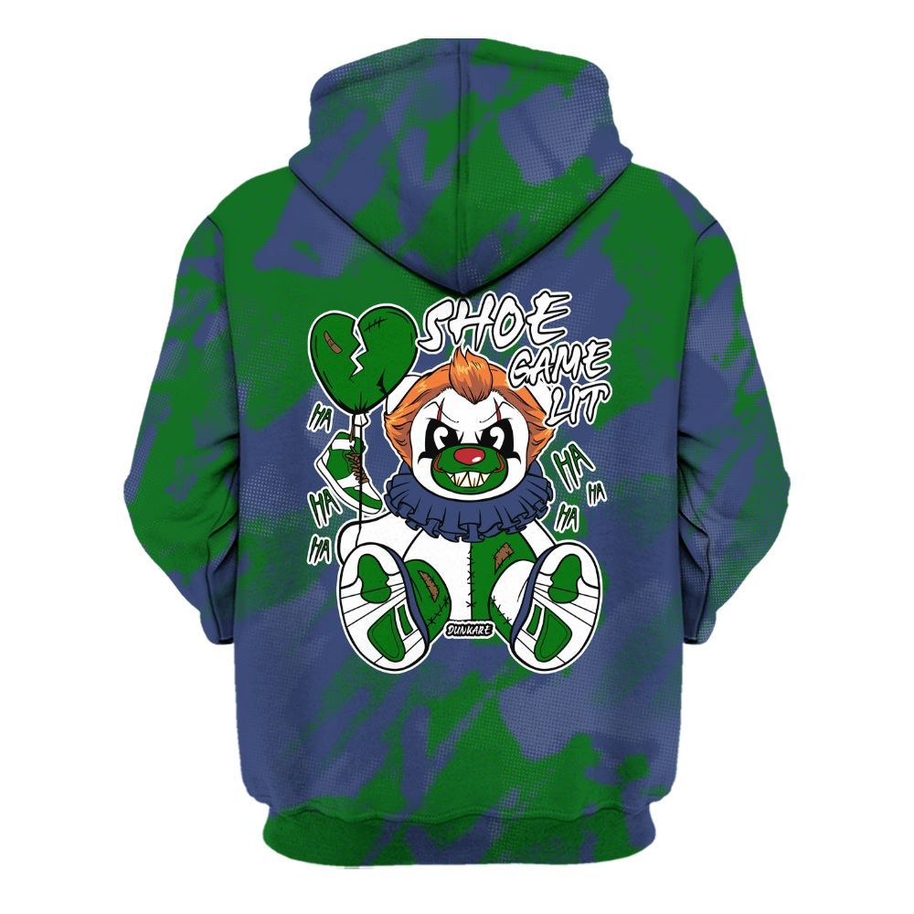 Hoodie To Match Midnight Navy 13s - Shoe Game Bear Abstract Halftone All Over Print