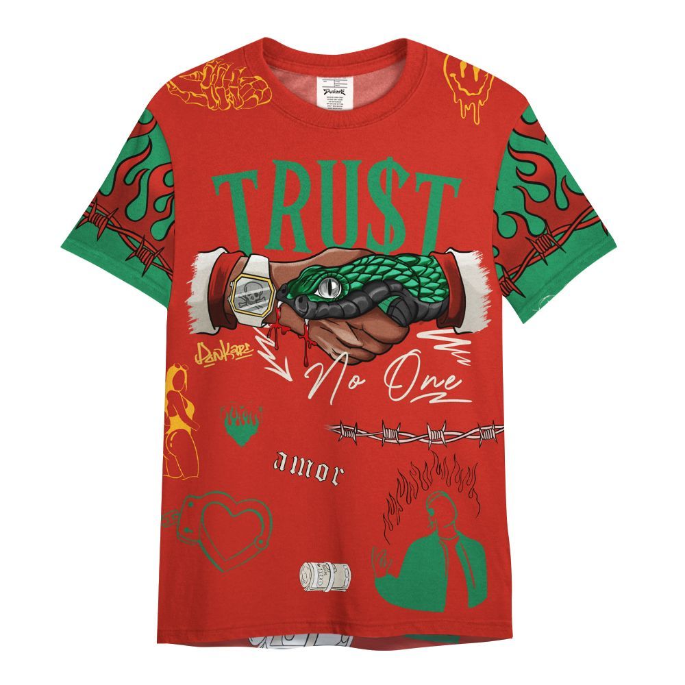 Shirt To Match Retro El Vuelo 3s Shirt, Snake Trust No One All Over Print