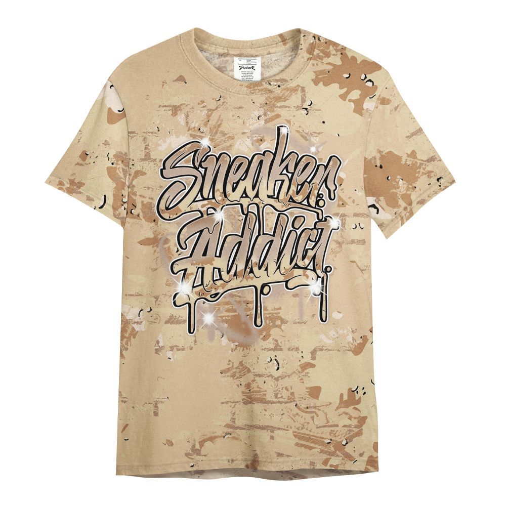 Shirt To Match Desert Camo 3s - Addiction Sneakers Graphic Street Art All Over Print