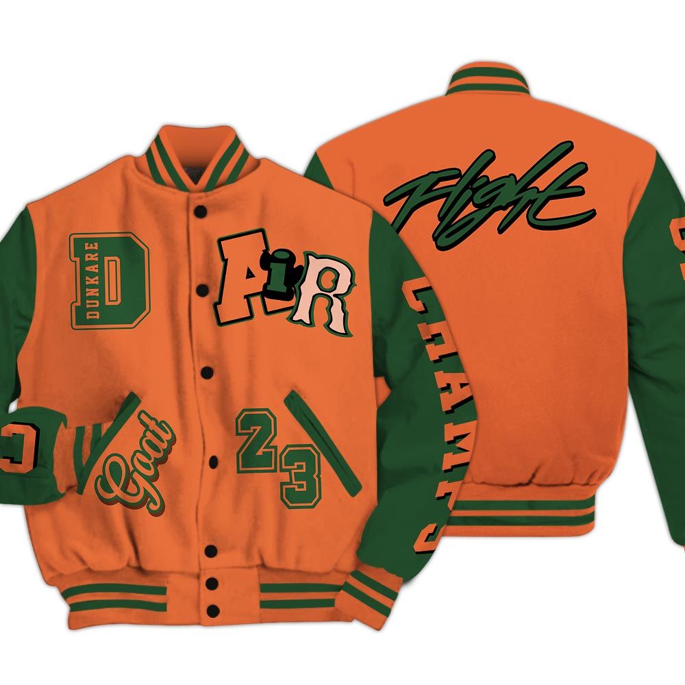 Varsity Jacket To Match Low Miami 5s - AIR Number 23 GOAT Baseball Varsity Jacket Unisex Outfit