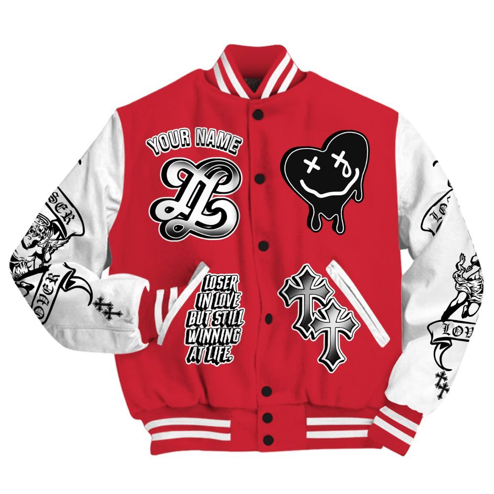 Varsity Jacket To Match Bunny 2025 8s - Loser Lover All Over Print