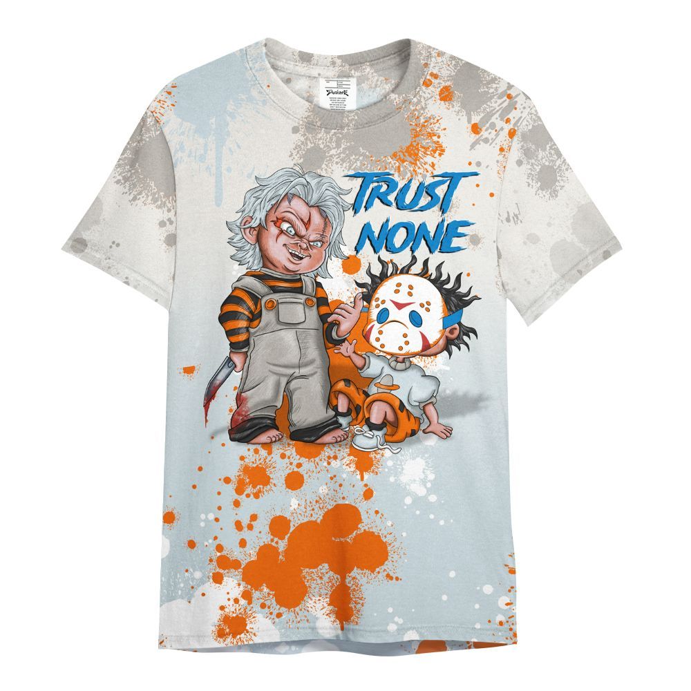 Shirt To Match Retro High OG Alaska 1s - Trust No One Scary All Over Print