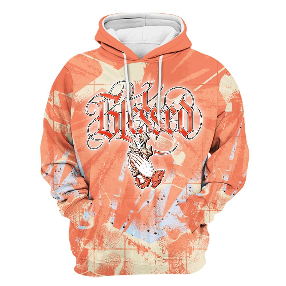Hoodie To Match DJ Khaled Crimson Bliss 5s - God Blessed All Over Print