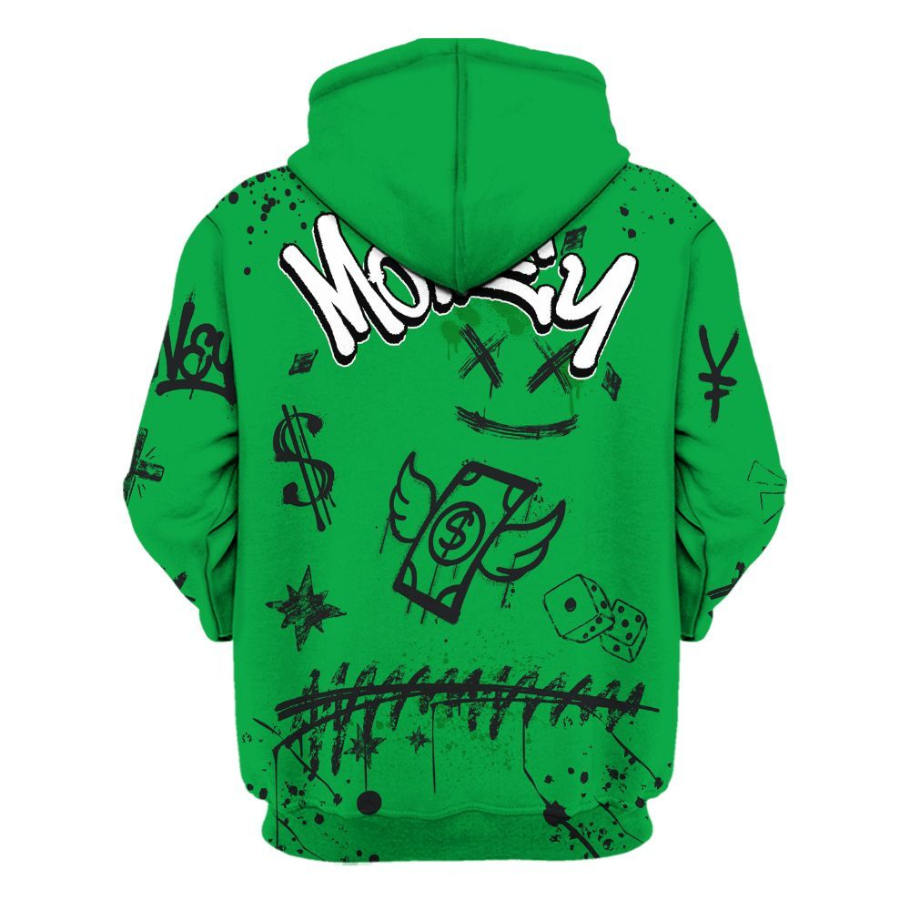 Hoodie To Match Low Lucky Green 1s - Everybody Paid In Full Crayon All Over Print