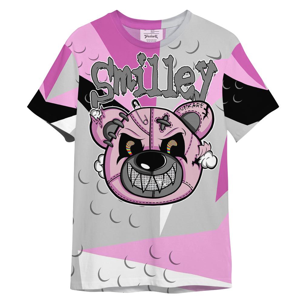 Shirt To Match Hyper Violet 4s T- - Smilley Bear T- Shirt Graphic Shape Unisex 2101 NCMD