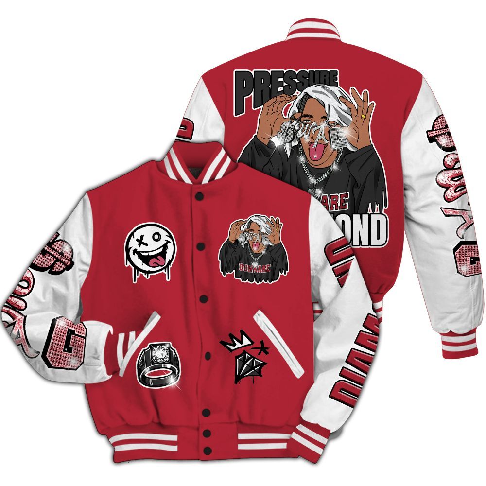 Varsity Jacket To Match Black Toe 14s - Pressures Makes Varsity Jacket To Match All Over Print