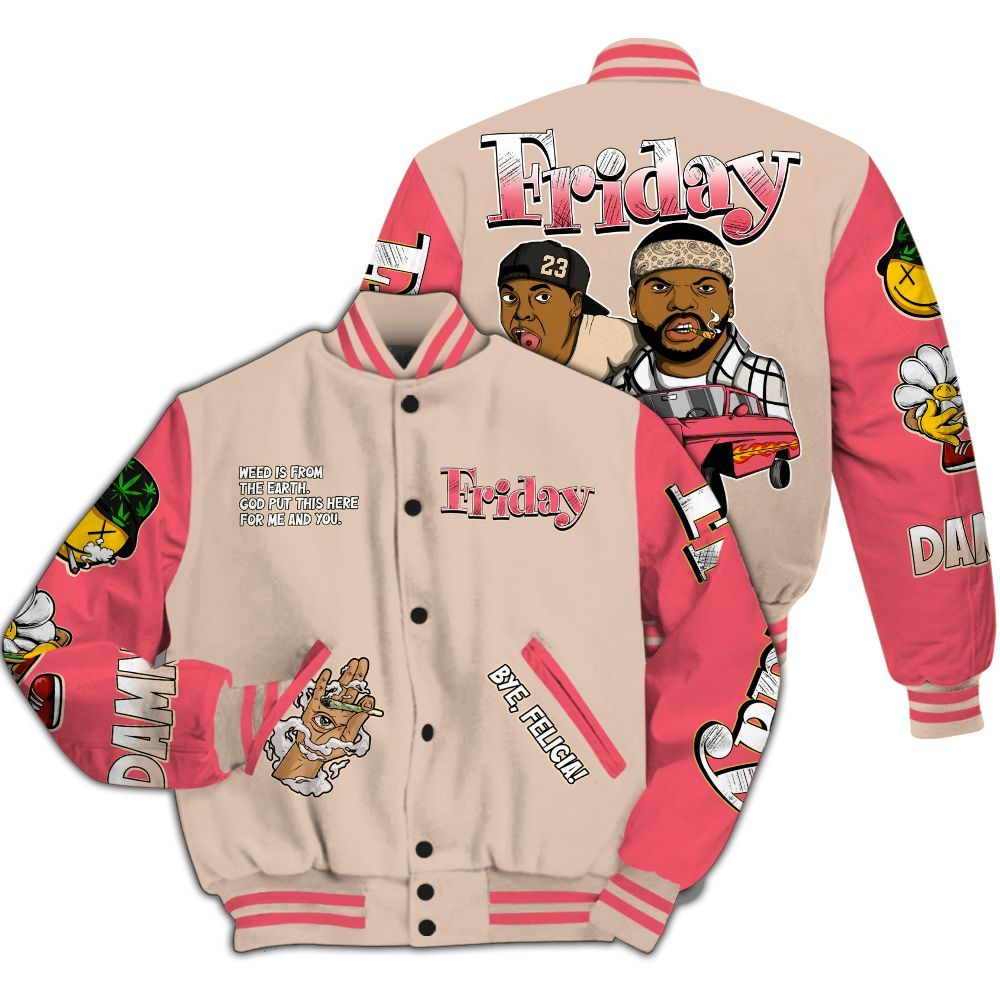 Varsity Jacket To Match Birds Of Paradise 4s - Friday Sneaker Stress Style All Over Print