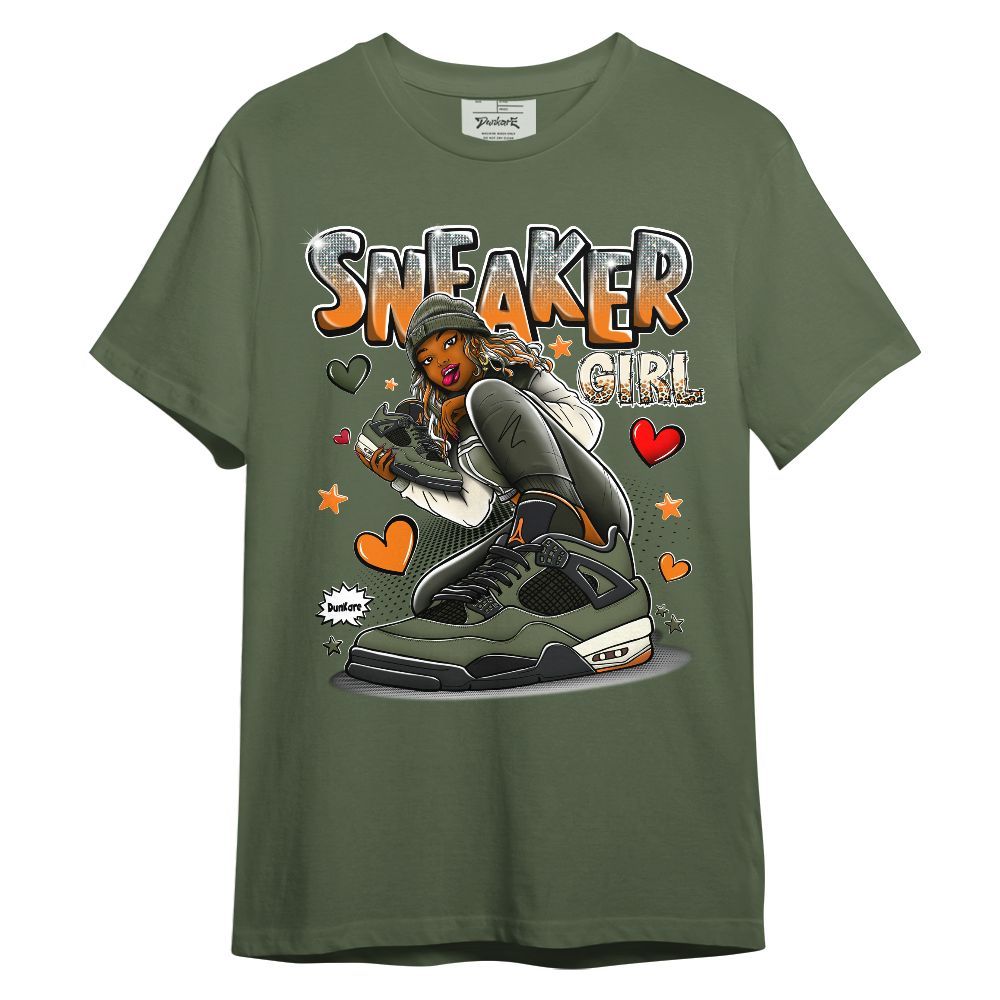 Shirt To Match Retro Undefeated 4s - Sneaker Girl With Shoes Graphic