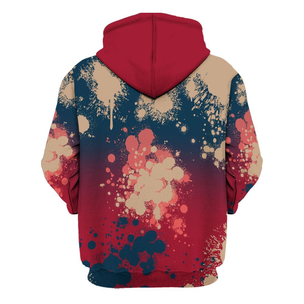 Hoodie To Match Mid Multi Color 2022 1s - God Blessed Ink Drip All Over Print