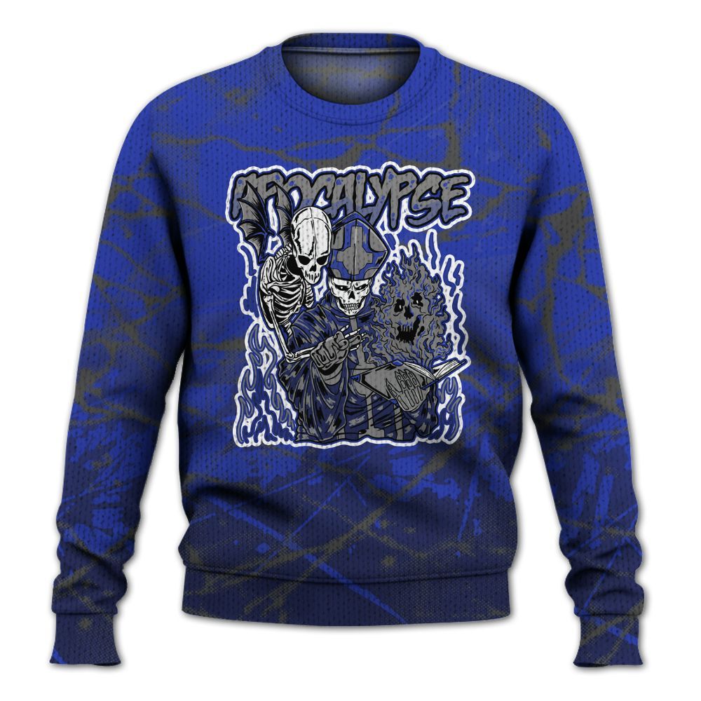 Knitted Sweater To Match Air Max Plus Black Racer Blue - Apocalypse Skeleton Profound