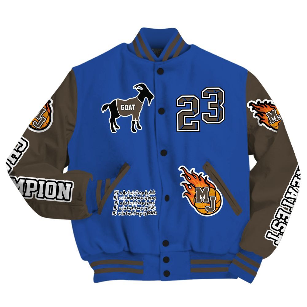 Varsity Jacket To Match Palermo GS League - 23 G.0.A.T Jump Up Basketball All Over Print
