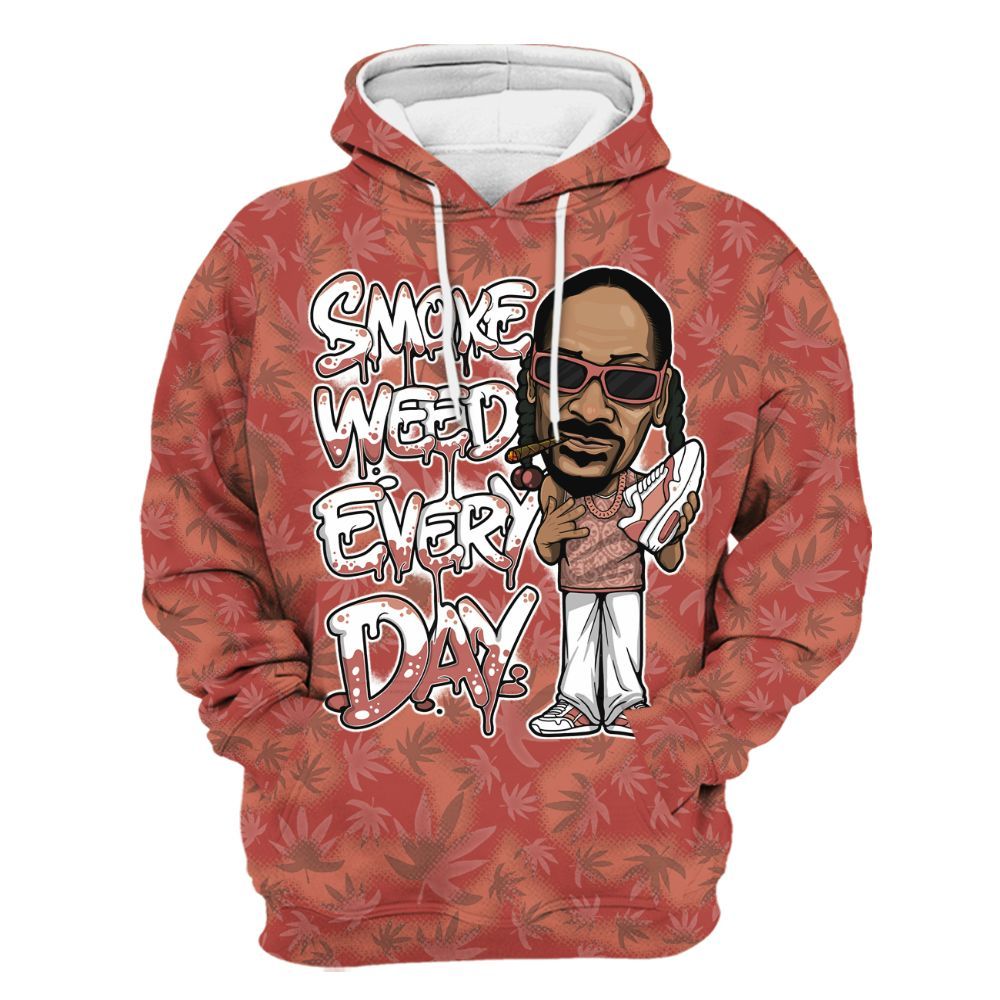 Hoodie To Match Dune Red 13s - Smoking Every Day Graphic Weeding Art All Over Print