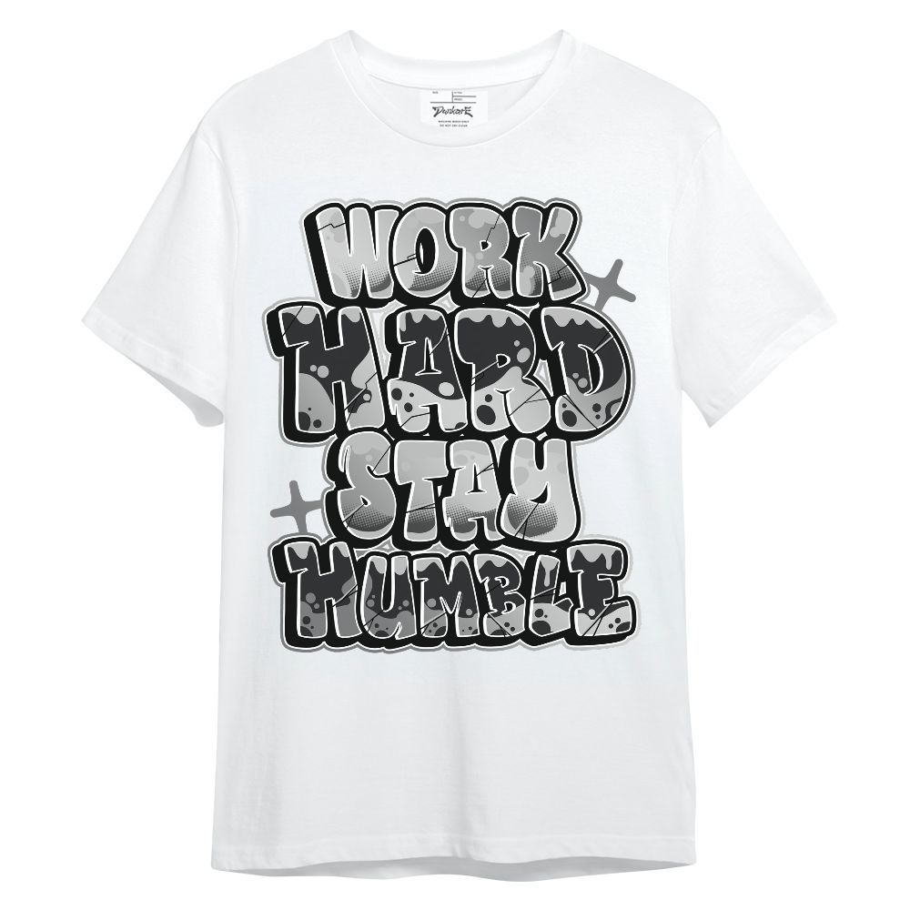 Shirt To Match Metallic Silver 14s - Working Hard And Humble Graphic Unisex Shirt