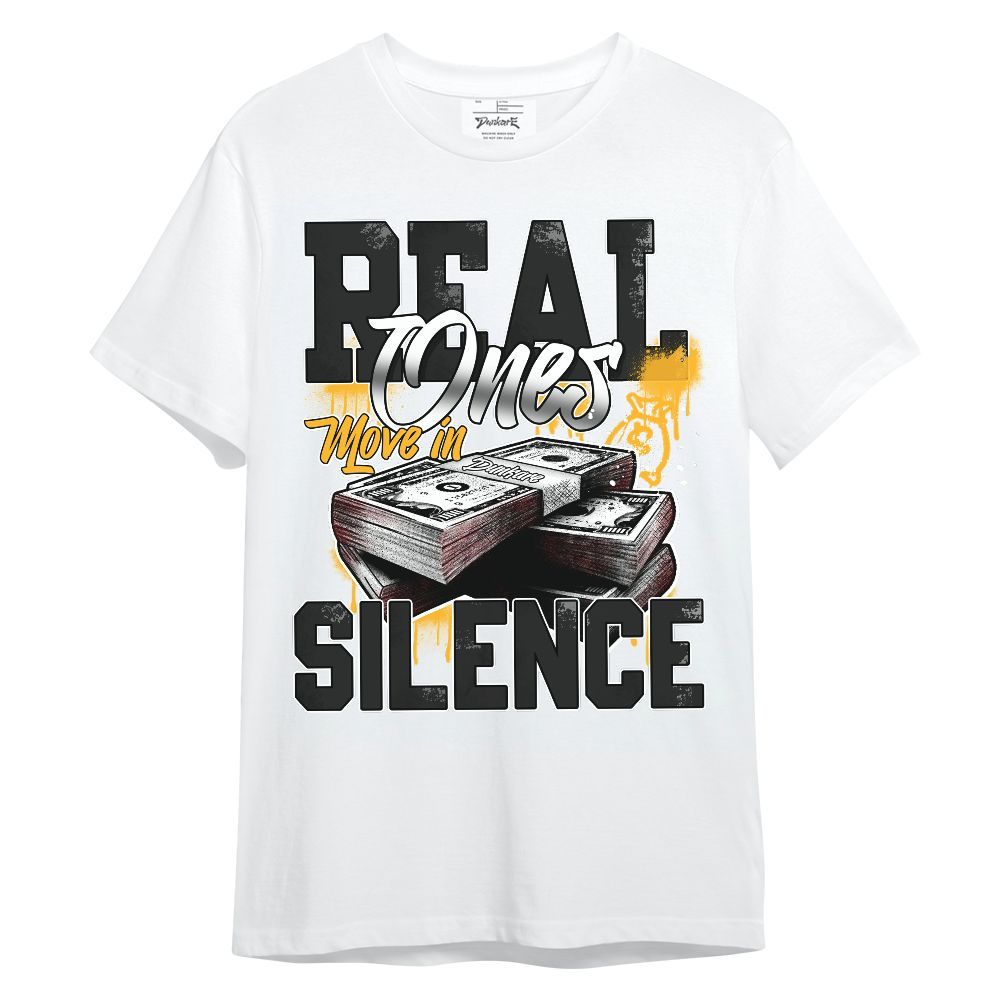 Shirt To Match White Taxi 12s - Move In Silence Money Graphic