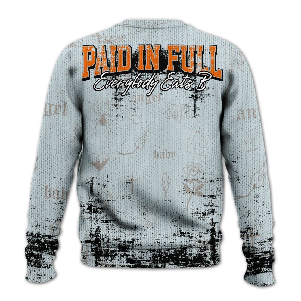 Sweater To Match Retro High OG Alaska 1s - Paid In Full Money Graphic