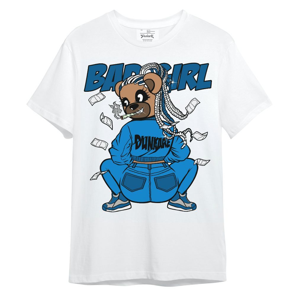 Shirt To Match Industrial Blue 4s - Rebellious Girl Bear Unisex Shirt