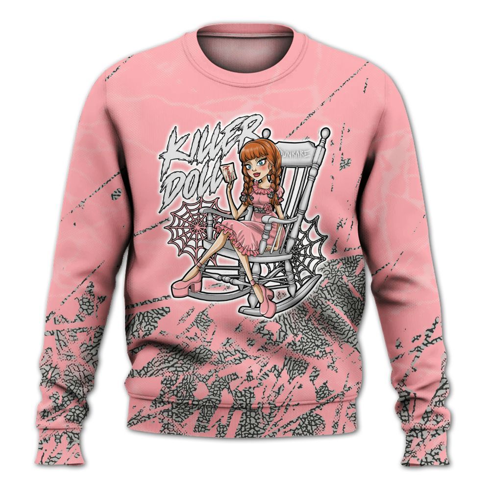 Sweatshirt To Match Retro Wings 3s - Killer Doll-A Halloween Profound All Over Print