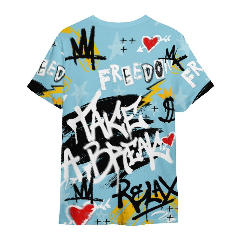 Shirt To Match Dunk High Homer Simpson - Take Break Freedom Graffiti Streetwear All Over Print