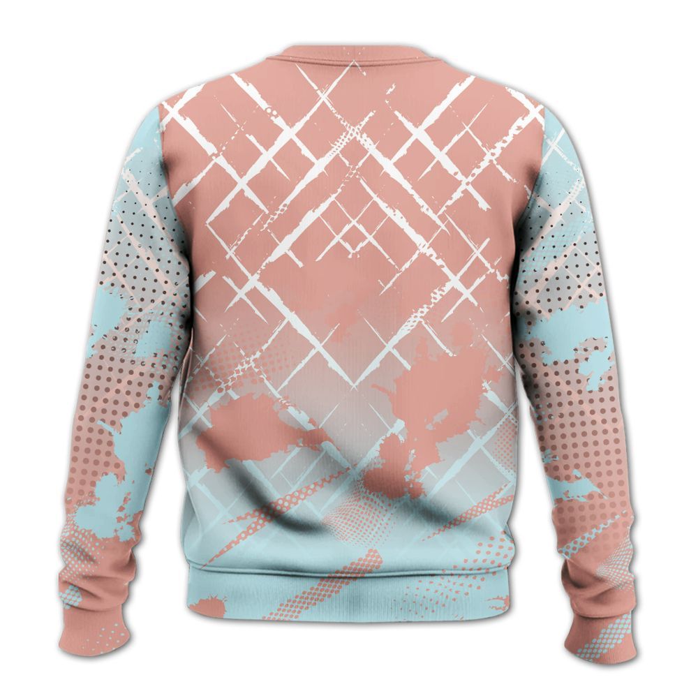 Sweatshirt To Match Dunk Low Glacier Arctic - Halftone Stand Business Dripping All Over Print