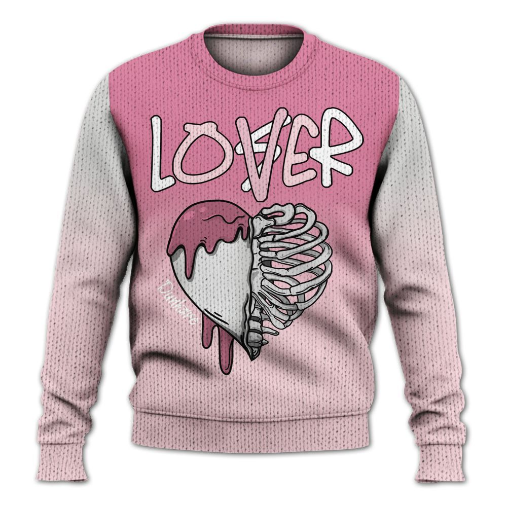 Sweater To Match GS Pearl Pink 12s Shirt, Loser Lover Dripping Graphic