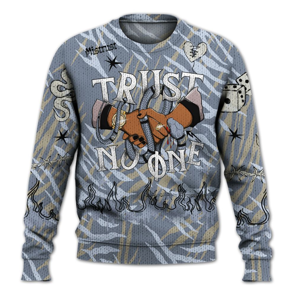 Knitted Sweater To Match Ja 2 Induction - Trust No One Snake-Bite Doodle Crayon