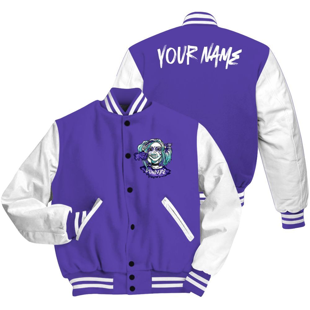 Varsity Jacket To Match Low Hornets 1s - Custom Name Bad Girl HAHA All Over Print