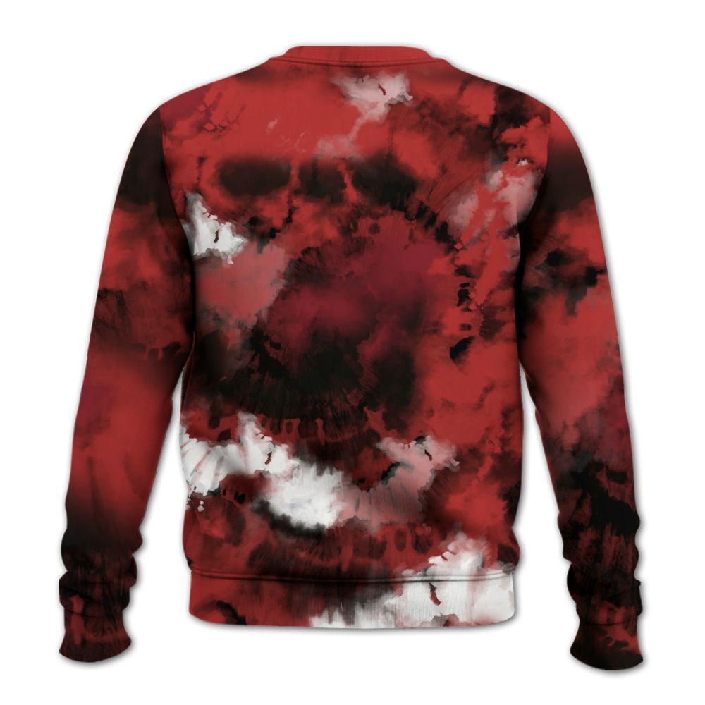 Sweatshirt To Match Bred Reimagined 4s - God Blessed Tie Dye All Over Print