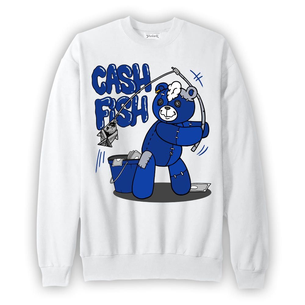 Sweatshirt To match Air Foamposite One Royal Sweatshirt - Moneys Fish Hugz Graphic
