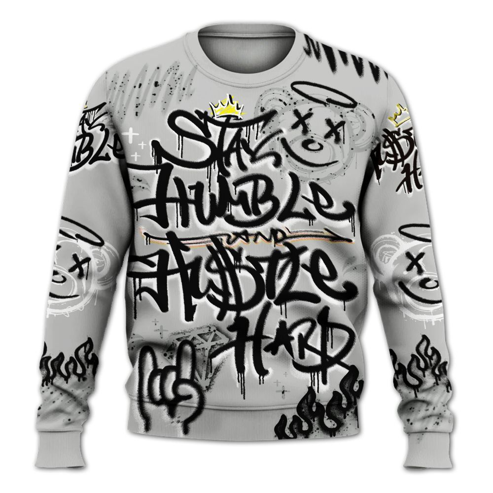 Sweatshirt To Match Retro White Oreo 4s - Humble Drip Streetwear Graffity All Over Print