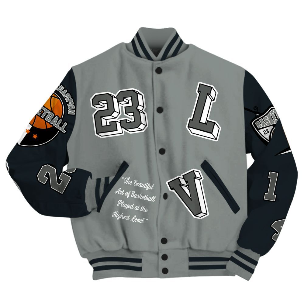Varsity Jacket To Match Retro Georgetown 6s - The GOAT Got Em Streetwear All Over Print