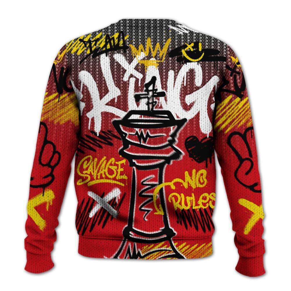 Sweater To Match Ferrari 14s - Street King Chess Streetwear Graphic
